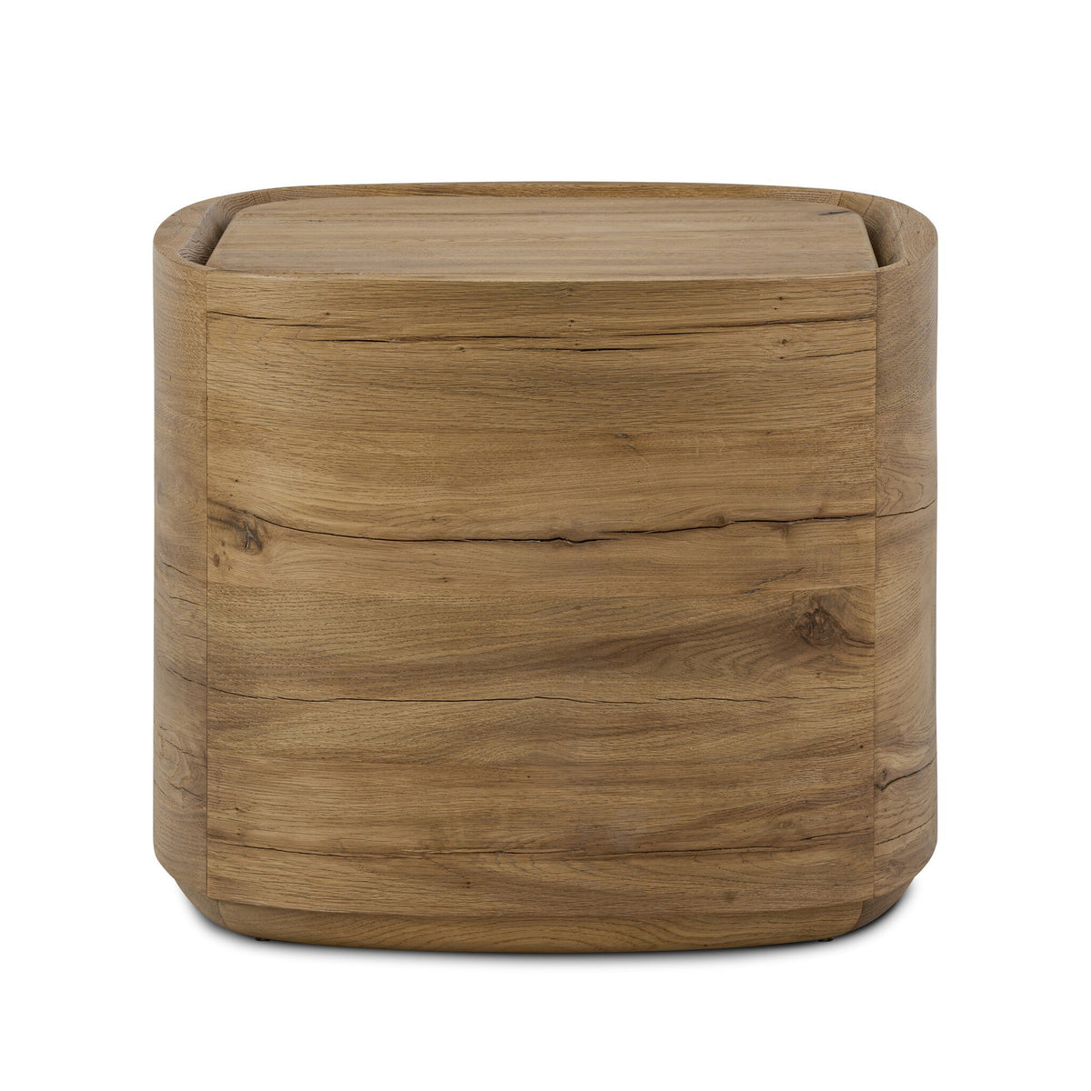 Leandro Natural Reclaimed French Oak End Table | ready to ship!
