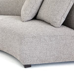 Featuring Liam Astor Ink Sectional by Four Hands at Amethyst Home. Eye-catching at every curve. A sophisticated take on sleek Italian design, grey linen-blend upholstery fashions an elongated crescent, bringing shapely effect to the modular sectional. Pieces can be positioned to form a large or small crescent, granting options to suit a space. Large crescent: 176.38"W x 66.5"S. Amethyst Home provides interior design, new construction, custom furniture, and area rugs in the Winter Garden metro area