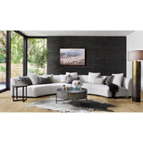 Featuring Liam Dover Crescent Sectional by Four Hands at Amethyst Home. Eye-catching at every curve. A sophisticated take on sleek Italian design, cream linen-blend upholstery fashions an elongated crescent, bringing shapely effect to the modular sectional. Pieces can be positioned to form a large or small crescent, granting options to suit a space. Large crescent: 176.38"W x 66.5"S x. Amethyst Home provides interior design, new construction, custom furniture, and area rugs in the Tampa metro area