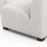 Featuring Liam Knoll Sand Sectional by Four Hands at Amethyst Home. Eye-catching around every curve. A sophisticated take on sleek Italian design, light, linen-blend covering fashions a crescent for shapely effect with clever modularity.Overall Dimensions: 176.50"w x 66.50"d x 29.00"hWeight : 254.42 lbsMaterials : 95% Polyester, 5% Acrylic, Solid Birch. Amethyst Home provides interior design, new construction, custom furniture, and area rugs in the Los Angeles metro area