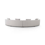 Featuring Liam Knoll Sand Sectional by Four Hands at Amethyst Home. Eye-catching around every curve. A sophisticated take on sleek Italian design, light, linen-blend covering fashions a crescent for shapely effect with clever modularity.Overall Dimensions: 176.50"w x 66.50"d x 29.00"hWeight : 254.42 lbsMaterials : 95% Polyester, 5% Acrylic, Solid Birch. Amethyst Home provides interior design, new construction, custom furniture, and area rugs in the Portland metro area