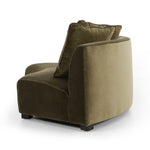 Featuring Liam Surrey Olive Sectional by Four Hands at Amethyst Home. Eye-catching around every curve. A sophisticated take on sleek Italian design, velvety olive covering fashions a crescent for shapely effect with clever modularity.Overall Dimensions: 176.50"w x 66.50"d x 29.00"hWeight : 254.42 lbsMaterials : 76.8% Cotton, 23.2% Polyester, Solid Birch. Amethyst Home provides interior design, new construction, custom furniture, and area rugs in the Winter Garden metro area