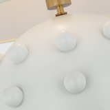 Featuring Linden Plaster White Medium Orb Table Lamp by Visual Comfort at Amethyst Home. The Linden is an exploration of bold forms in a simple palette of rich metallic accents, with white and black. Modern and sophisticated curved lines and spherical silhouettes contrast with straight edges to lend interiors a contemporary Kelly Wearstler accent.
Overall Dimensions: 21" L x 21" . Amethyst Home provides interior design, new construction, custom furniture, and area rugs in the Des Moines metro area