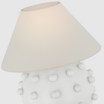 Featuring Linden Plaster White Medium Orb Table Lamp by Visual Comfort at Amethyst Home. The Linden is an exploration of bold forms in a simple palette of rich metallic accents, with white and black. Modern and sophisticated curved lines and spherical silhouettes contrast with straight edges to lend interiors a contemporary Kelly Wearstler accent.
Overall Dimensions: 21" L x 21" W. Amethyst Home provides interior design, new construction, custom furniture, and area rugs in the San Diego metro area