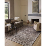 Featuring Amber Lewis x Loloi Josie Earth / Natural Rug by Loloi at Amethyst Home. The Josie Collection is a machine-washable area rug with an exceptional design by Amber Lewis x Loloi. The rugs beautiful, vintage-inspired motifs in rich, earthy tones raise the standard for washable rugs. This collection is power-loomed of polyester in China and OEKO-TEX ce. Amethyst Home provides interior design, new home construction design consulting, vintage area rugs, and lighting in the Charlotte metro area.