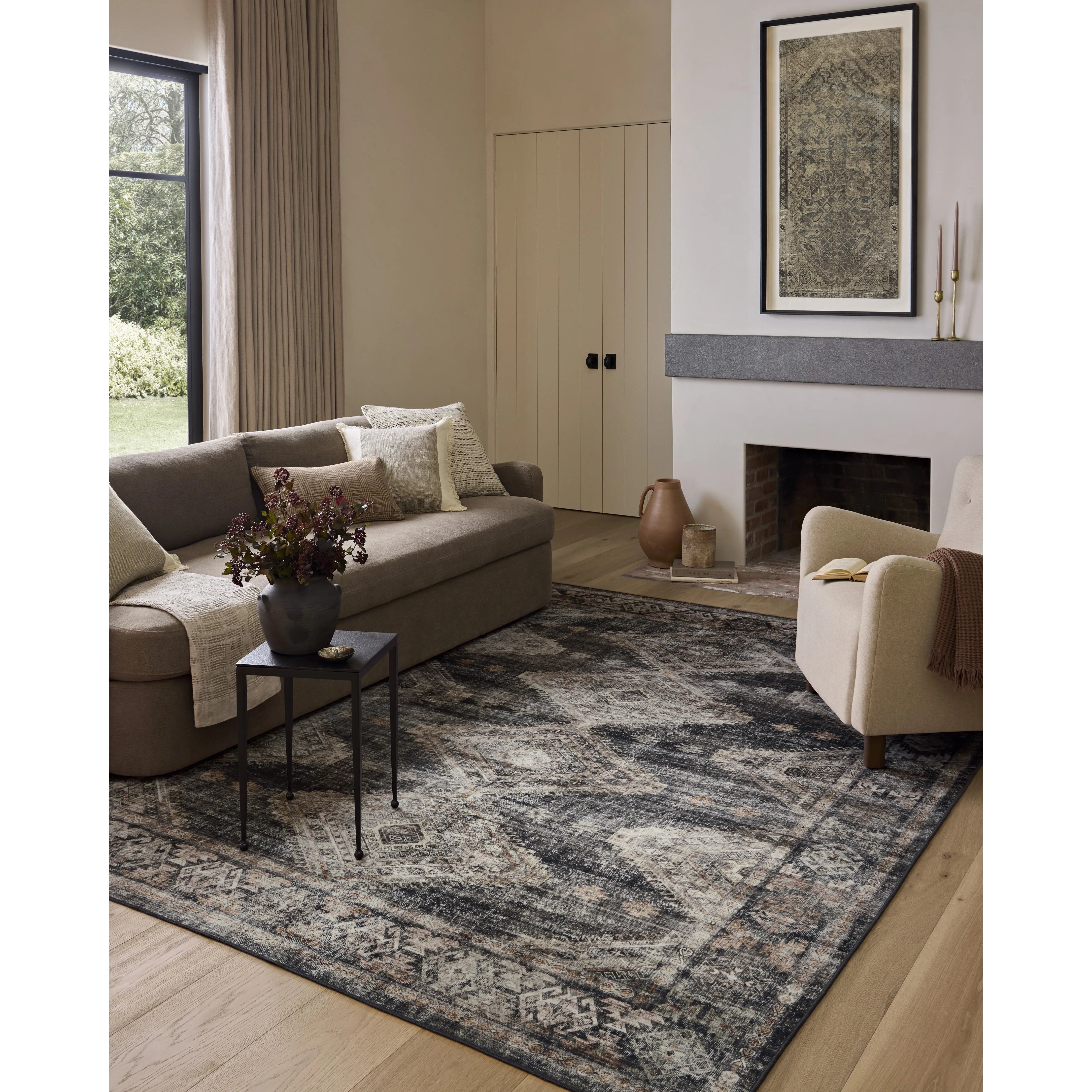 The Josie Collection is a machine-washable area rug with an exceptional design by Amber Lewis x Loloi. The rugs beautiful, vintage-inspired motifs in rich, earthy tones raise the standard for washable rugs. Amethyst Home provides interior design, new home construction design consulting, vintage area rugs, and lighting in the Calabasas metro area.