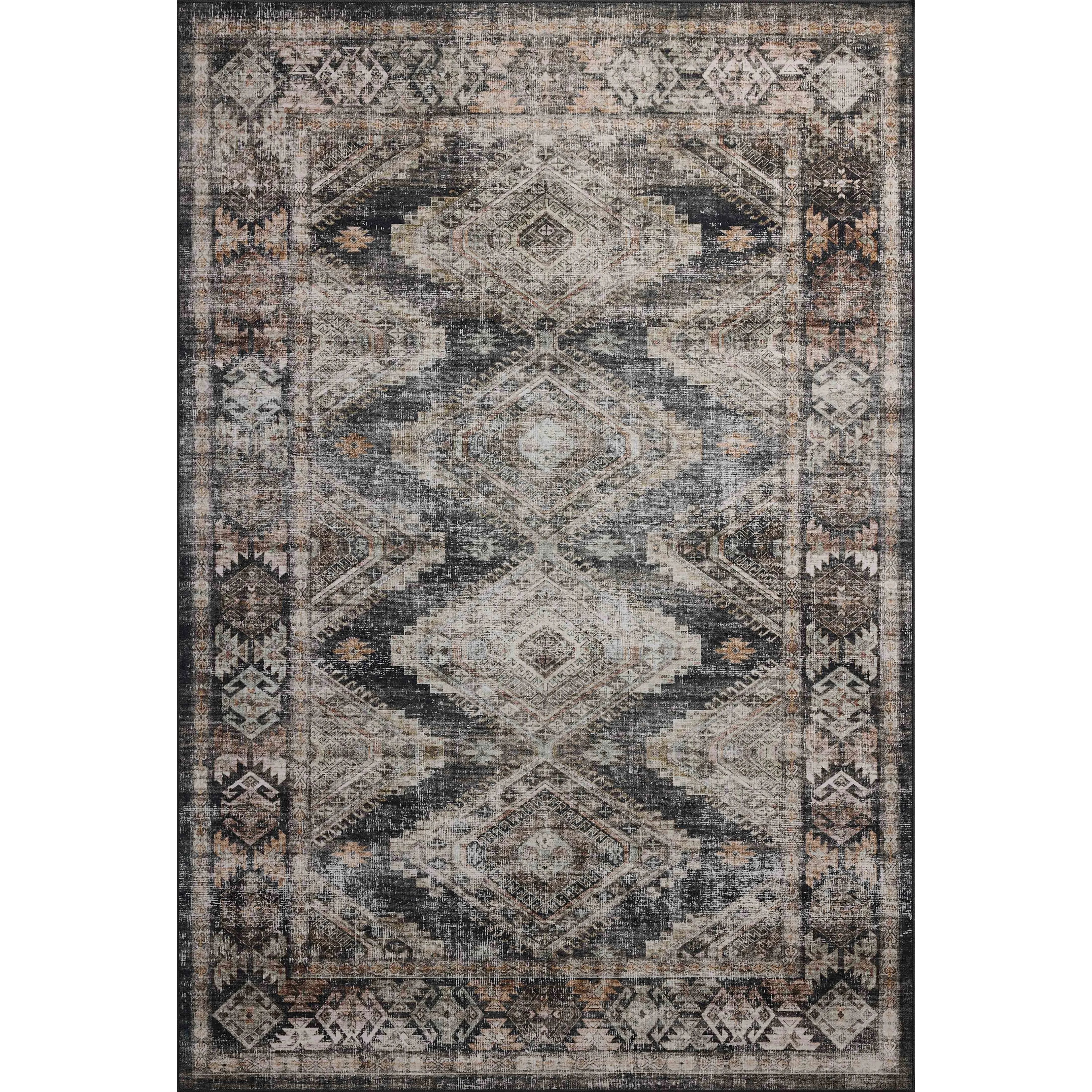 The Josie Collection is a machine-washable area rug with an exceptional design by Amber Lewis x Loloi. The rugs beautiful, vintage-inspired motifs in rich, earthy tones raise the standard for washable rugs. Amethyst Home provides interior design, new home construction design consulting, vintage area rugs, and lighting in the Dallas metro area.