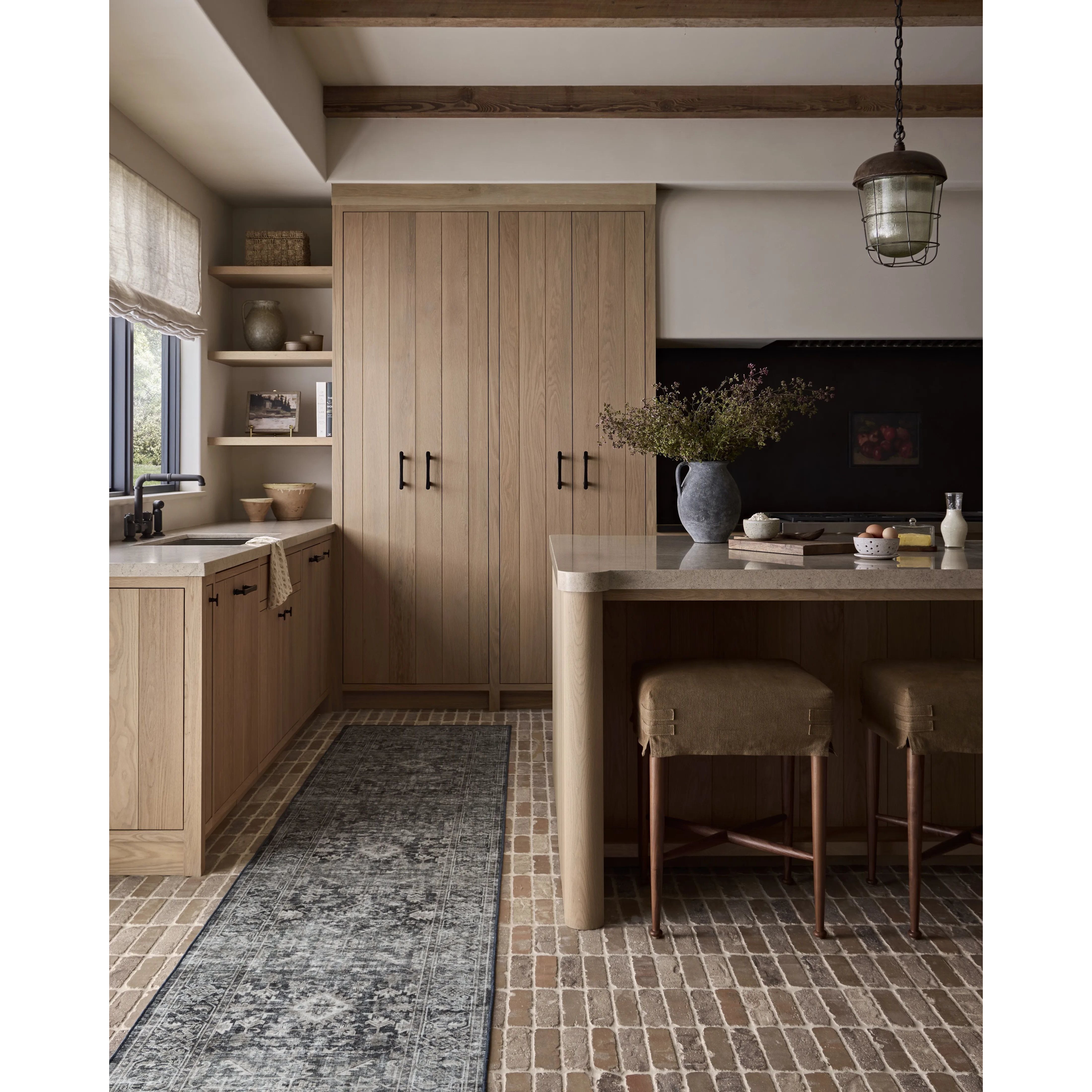 The Josie Collection is a machine-washable area rug with an exceptional design by Amber Lewis x Loloi. The rugs beautiful, vintage-inspired motifs in rich, earthy tones raise the standard for washable rugs. Amethyst Home provides interior design, new home construction design consulting, vintage area rugs, and lighting in the San Diego metro area.
