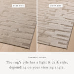The Monty Collection by Amber Lewis x Loloi is a modern interpretation of richly piled Moroccan rugs in a refreshingly neutral color palette. The rugs abstract designs create a high-low texture in the pile for feet to sink into. Amethyst Home provides interior design, new home construction design consulting, vintage area rugs, and lighting in the Dallas metro area.