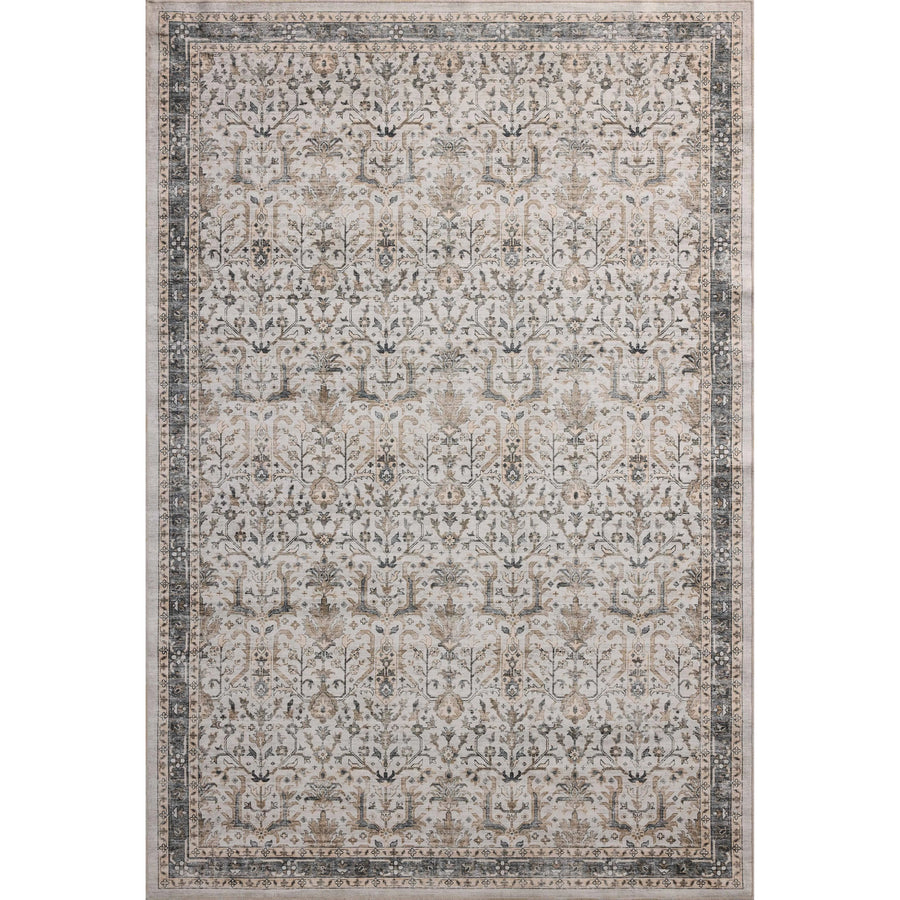 Anniston Machine Washable Ivory / Stone Rug