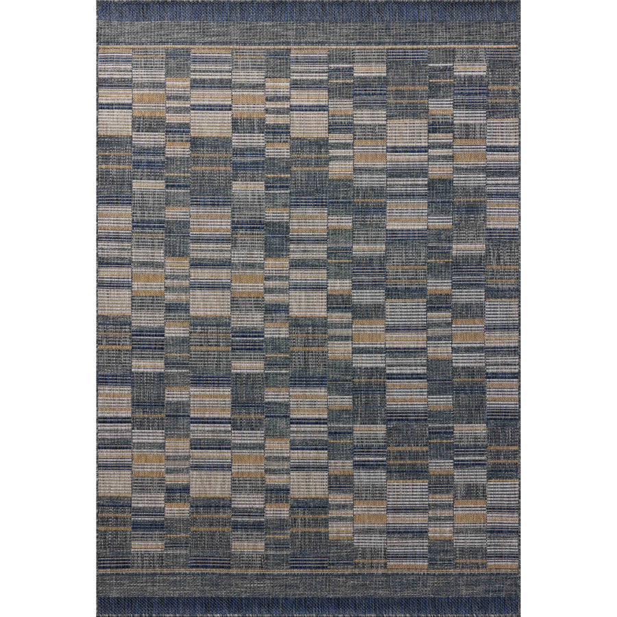 Birch Denim / Gold Rug