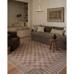 The Cali Collection by Amber Lewis x Loloi is a light-toned area rug with a casual geometric pattern that lends a neutral pattern to any space. Cali is power-loomed of polyester in Turkey for easy-to-clean, no-shed durability in high-traffic areas. This collection is also OEKO-TEX certified, ensuring its materials do not contain harmful substances. Amethyst Home provides interior design, new home construction design consulting, vintage area rugs, and lighting in the Nashville metro area.