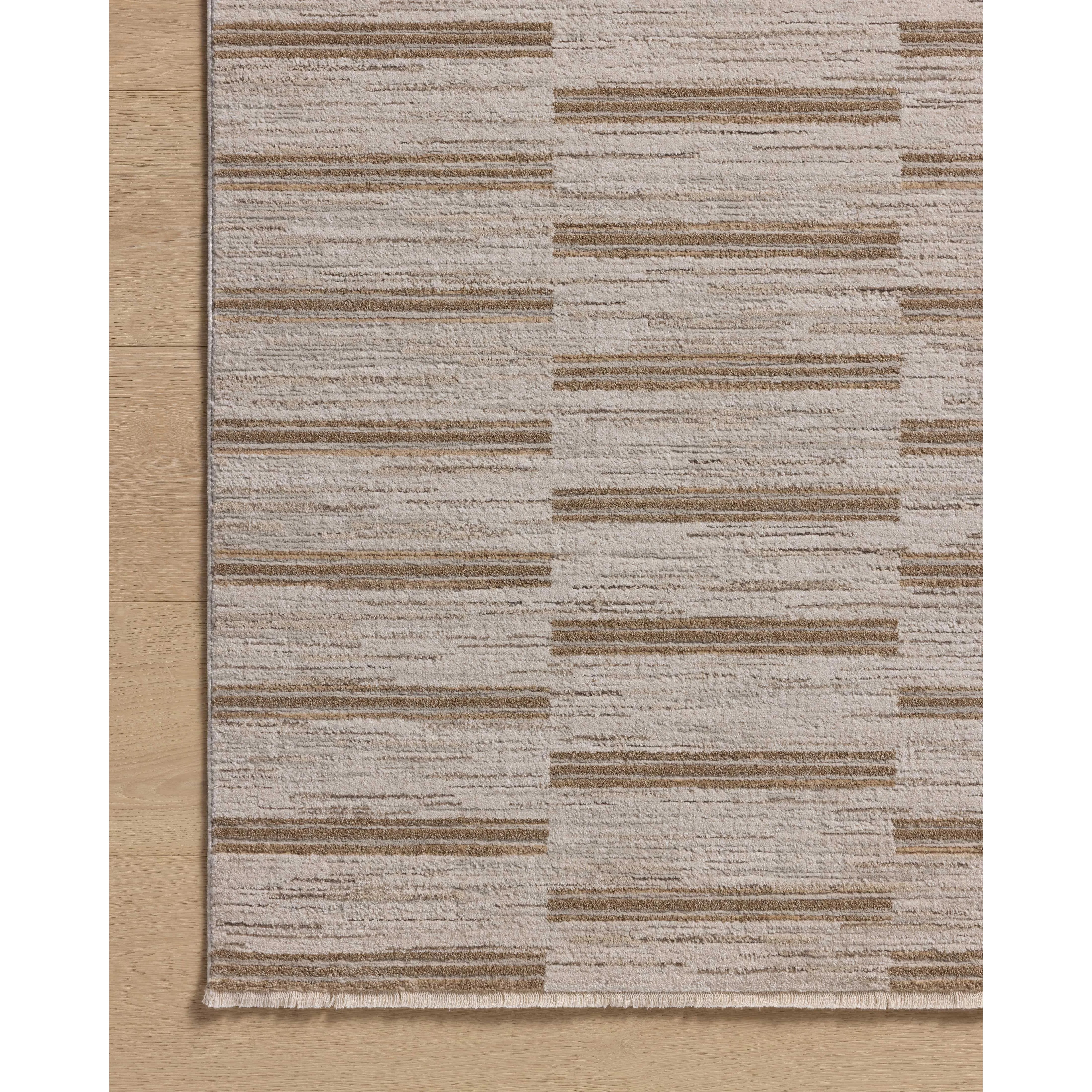 The Cali Collection by Amber Lewis x Loloi is a light-toned area rug with a casual geometric pattern that lends a neutral pattern to any space. Cali is power-loomed of polyester in Turkey for easy-to-clean, no-shed durability in high-traffic areas. This collection is also OEKO-TEX certified, ensuring its materials do not contain harmful substances. Amethyst Home provides interior design, new home construction design consulting, vintage area rugs, and lighting in the Park City metro area.