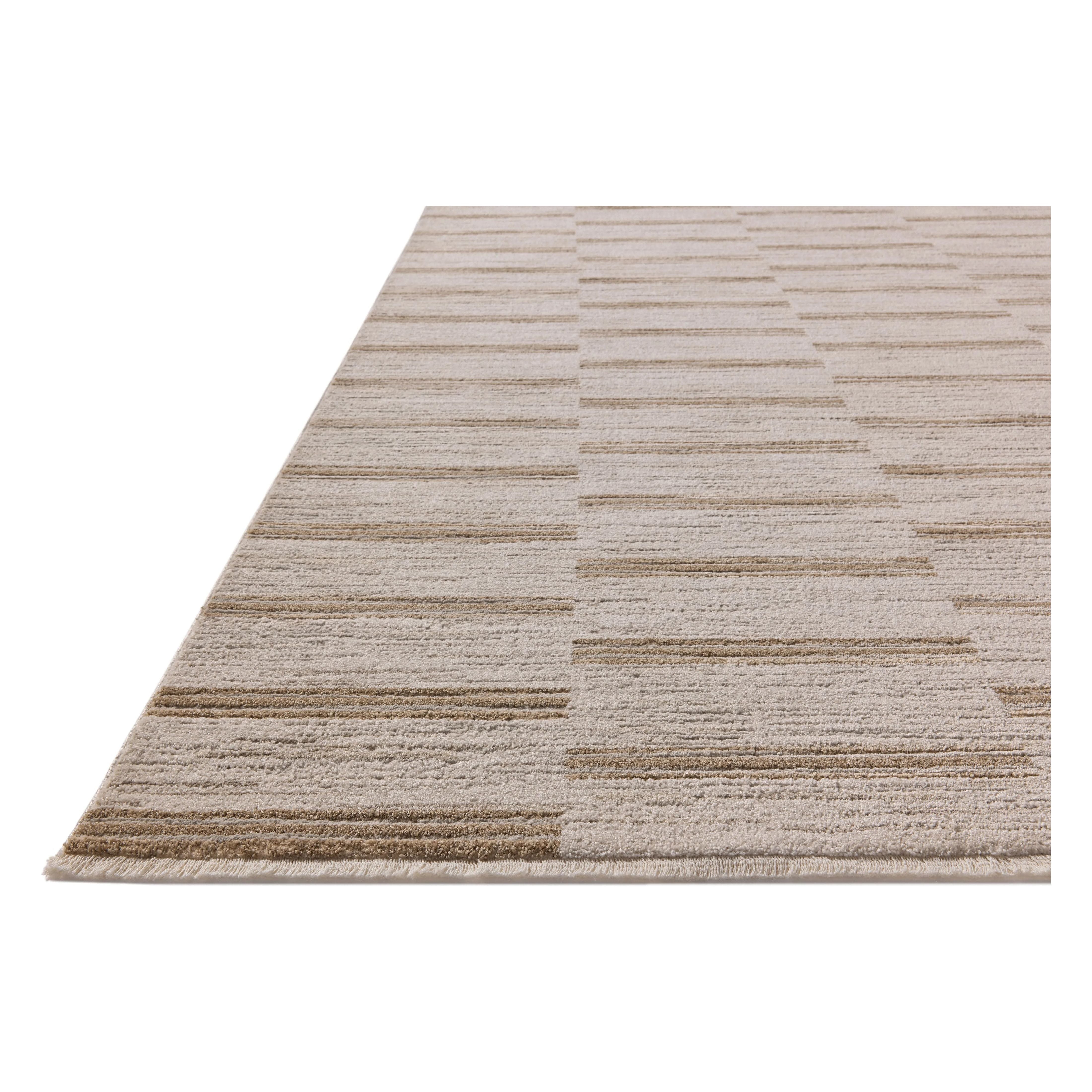 The Cali Collection by Amber Lewis x Loloi is a light-toned area rug with a casual geometric pattern that lends a neutral pattern to any space. Cali is power-loomed of polyester in Turkey for easy-to-clean, no-shed durability in high-traffic areas. This collection is also OEKO-TEX certified, ensuring its materials do not contain harmful substances. Amethyst Home provides interior design, new home construction design consulting, vintage area rugs, and lighting in the Seattle metro area.