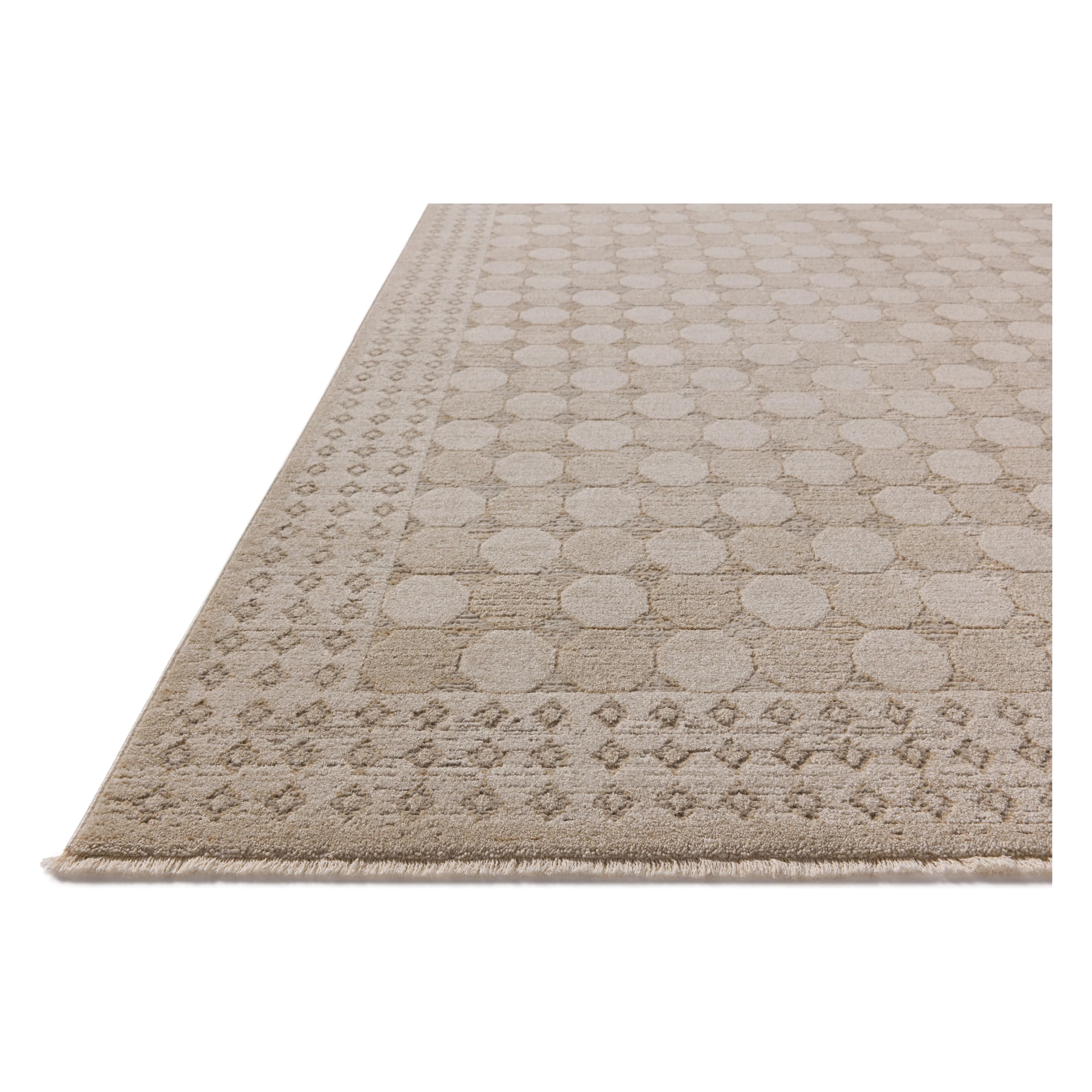 The Cali Collection by Amber Lewis x Loloi is a light-toned area rug with a casual geometric pattern that lends a neutral pattern to any space. Cali is power-loomed of polyester in Turkey for easy-to-clean, no-shed durability in high-traffic areas. This collection is also OEKO-TEX certified, ensuring its materials do not contain harmful substances. Amethyst Home provides interior design, new home construction design consulting, vintage area rugs, and lighting in the Winter Garden metro area.