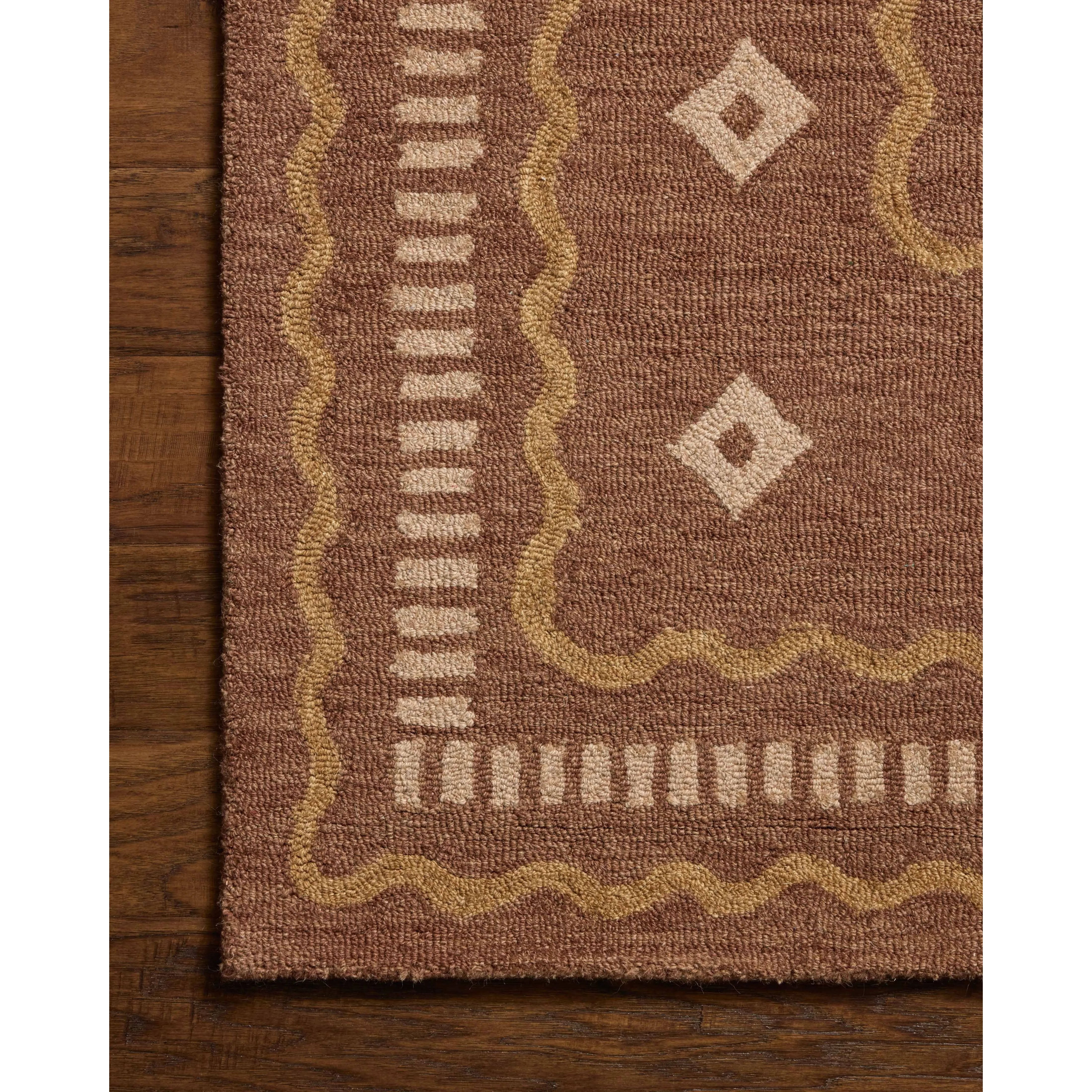 The Alfie Collection from Chris Loves Julia x Loloi is a handmade area rug with a playful framed design, a modern update to traditional home decor. Alfie is a natural centerpiece in living rooms and bedrooms, where its design can help frame the furniture in the room and the thick wool pile is welcome underfoot. Amethyst Home provides interior design, new home construction design consulting, vintage area rugs, and lighting in the Boston metro area.