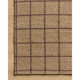 Featuring Chris Loves Julia × Loloi Fletcher Natural / Brown Rug by Loloi at Amethyst Home. The Fletcher Collection from Chris Loves Julia x Loloi is a power-loomed jute rug with a large-scale grid pattern for an organic modern twist on a classic style. The rugs chunky texture and checkerboard-detailed lines are the refined details that Chris Loves Julia is. Amethyst Home provides interior design, new home construction design consulting, vintage area rugs, and lighting in the San Diego metro area.