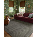 Featuring Chris Loves Julia × Loloi Henry Charcoal / Ivory Rug by Loloi at Amethyst Home. The Henry Collection from Chris Loves Julia x Loloi is a hand-tufted area rug that adds a touch of personality to a solid-colored design that can easily pair with other patterns in the room. These designs feature tufted stripes for subtle contrast and depth. The rugs. Amethyst Home provides interior design, new home construction design consulting, vintage area rugs, and lighting in the Kansas City metro area.