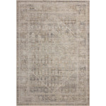 Featuring Chris Loves Julia × Loloi Ida Slate / Natural Rug by Loloi at Amethyst Home. The Ida Collection from Chris Loves Julia x Loloi is a vintage-inspired area rug with a soft, subtly textured pile similar to hand-knotted rugs. The rugs gentle distressing creates a timeless look, while its durability and earthy colorways make it a great choice for the b. Amethyst Home provides interior design, new home construction design consulting, vintage area rugs, and lighting in the Calabasas metro area.