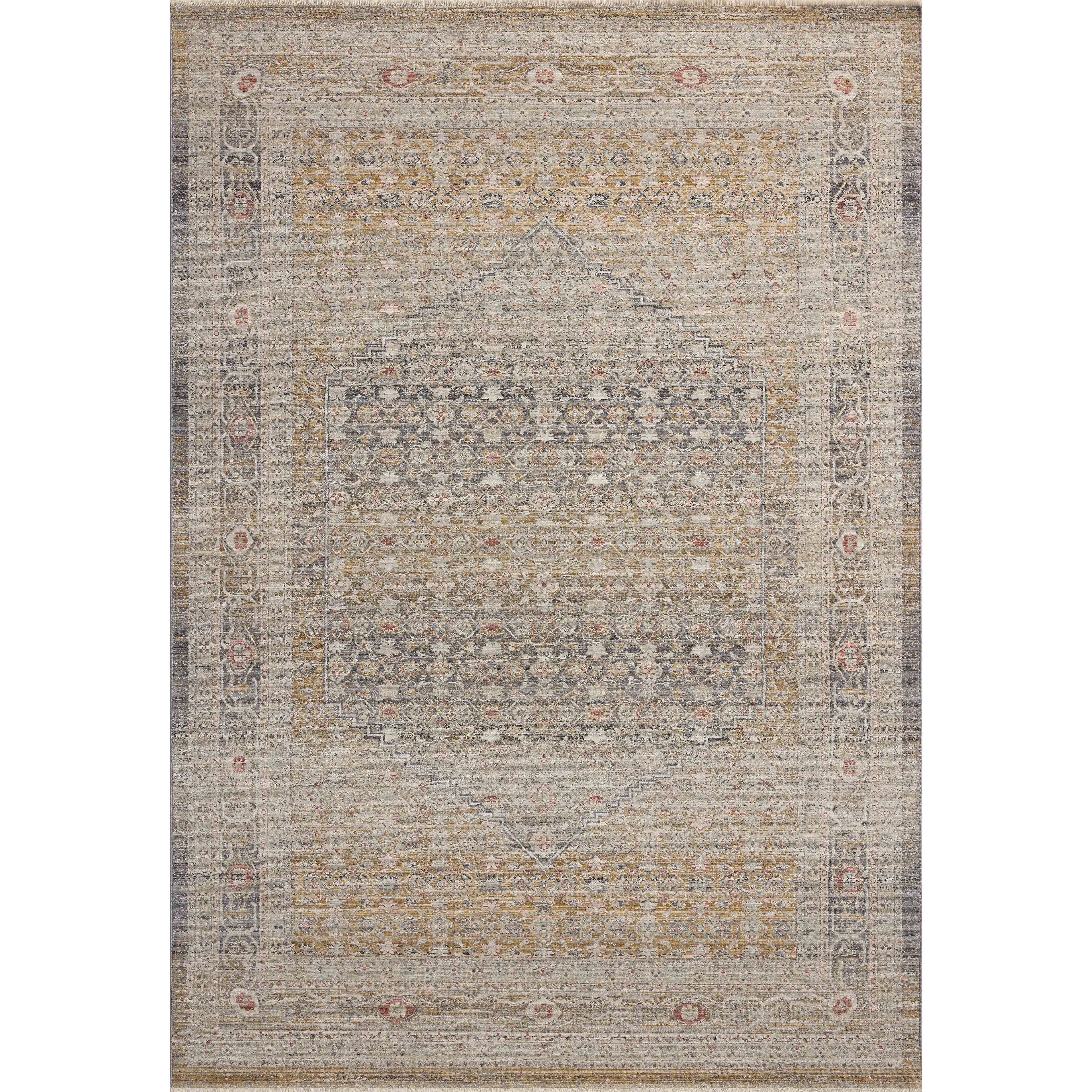 The Ida Collection from Chris Loves Julia x Loloi is a vintage-inspired area rug with a soft, subtly textured pile similar to hand-knotted rugs. The rugs gentle distressing creates a timeless look, while its durability and earthy colorways make it a great choice for the busiest rooms of the home, especially living rooms, kitchens, and hallways. Amethyst Home provides interior design, new home construction design consulting, vintage area rugs, and lighting in the Dallas metro area.