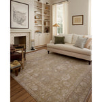 The Louisa Collection is a serene area rug based on beautiful, traditional Turkish designs updated in calm colorways by Chris Loves Julia in collaboration with Loloi. Pale blues, creams, and browns create a sense of softness, but so does the rugs pile, which is made of easy-to-clean, velvety polyester. Amethyst Home provides interior design, new home construction design consulting, vintage area rugs, and lighting in the Park City metro area.