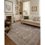 The Louisa Collection is a serene area rug based on beautiful, traditional Turkish designs updated in calm colorways by Chris Loves Julia in collaboration with Loloi. Pale blues, creams, and browns create a sense of softness, but so does the rugs pile, which is made of easy-to-clean, velvety polyester. Amethyst Home provides interior design, new home construction design consulting, vintage area rugs, and lighting in the Charlotte metro area.