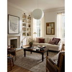 The Louisa Collection is a serene area rug based on beautiful, traditional Turkish designs updated in calm colorways by Chris Loves Julia in collaboration with Loloi. Pale blues, creams, and browns create a sense of softness, but so does the rugs pile, which is made of easy-to-clean, velvety polyester. Amethyst Home provides interior design, new home construction design consulting, vintage area rugs, and lighting in the Houston metro area.