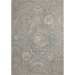 The Louisa Collection is a serene area rug based on beautiful, traditional Turkish designs updated in calm colorways by Chris Loves Julia in collaboration with Loloi. Pale blues, creams, and browns create a sense of softness, but so does the rugs pile, which is made of easy-to-clean, velvety polyester. Amethyst Home provides interior design, new home construction design consulting, vintage area rugs, and lighting in the San Diego metro area.