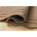Featuring Chris Loves Julia × Loloi Scottie Mocha / Clay Rug by Loloi at Amethyst Home. The Scottie Collection from Chris Loves Julia x Loloi is a hand-tufted wool area rug with a playful scalloped edge and lower-pile, striped border for a touch of structure. The rugs overall pile is thick and plush, available in easygoing earth tones and neutral colorways. . Amethyst Home provides interior design, new home construction design consulting, vintage area rugs, and lighting in the Portland metro area.