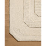 Featuring Clayton Ivory Rug by Loloi at Amethyst Home. The Clayton Collection is a hand-tufted, solid-toned wool area rug with angled edges for a modern twist on traditional home decor. Clayton adds even more dimension with a luxurious high/low looped pile that is perfect in living rooms, bedrooms, and more. This collection is made in India and Goodweave-ce. Amethyst Home provides interior design, new home construction design consulting, vintage area rugs, and lighting in the Nashville metro area.
