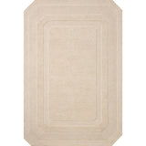 Featuring Clayton Oatmeal Rug by Loloi at Amethyst Home. The Clayton Collection is a hand-tufted, solid-toned wool area rug with angled edges for a modern twist on traditional home decor. Clayton adds even more dimension with a luxurious high/low looped pile that is perfect in living rooms, bedrooms, and more. This collection is made in India and Goodweav. Amethyst Home provides interior design, new home construction design consulting, vintage area rugs, and lighting in the Kansas City metro area.