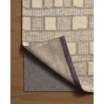 Featuring David Jean Stoffer x Loloi Grey Hand-Knotted Rug by Loloi at Amethyst Home. Unexpected stripes trace along the David Collection, a hand-knotted area rug with a plush, luxurious presence. Abstract patterns are carved into the design for a richly textured pile that's satisfying to sink into. This collection is made of 100% wool in India and GoodWea. Amethyst Home provides interior design, new home construction design consulting, vintage area rugs, and lighting in the Alpharetta metro area.