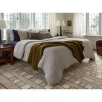 Featuring David Jean Stoffer x Loloi Grey Hand-Knotted Rug by Loloi at Amethyst Home. Unexpected stripes trace along the David Collection, a hand-knotted area rug with a plush, luxurious presence. Abstract patterns are carved into the design for a richly textured pile that's satisfying to sink into. This collection is made of 100% wool in India and GoodWeave. Amethyst Home provides interior design, new home construction design consulting, vintage area rugs, and lighting in the Portland metro area.