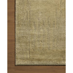 Featuring David Jean Stoffer x Loloi Olive Hand-Knotted Rug by Loloi at Amethyst Home. Unexpected stripes trace along the David Collection, a hand-knotted area rug with a plush, luxurious presence. Abstract patterns are carved into the design for a richly textured pile that's satisfying to sink into. This collection is made of 100% wool in India and GoodWeav. Amethyst Home provides interior design, new home construction design consulting, vintage area rugs, and lighting in the Monterey metro area.
