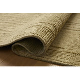 Featuring David Jean Stoffer x Loloi Olive Hand-Knotted Rug by Loloi at Amethyst Home. Unexpected stripes trace along the David Collection, a hand-knotted area rug with a plush, luxurious presence. Abstract patterns are carved into the design for a richly textured pile that's satisfying to sink into. This collection is made of 100% wool in India and Goo. Amethyst Home provides interior design, new home construction design consulting, vintage area rugs, and lighting in the Newport Beach metro area.