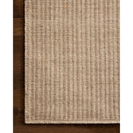 The Elma Collection is a vertically striped area rug framed with whip-stitched edges to help ground your space. This timeless, neutral rug is great for high-traffic living rooms, bedrooms, and dining rooms of many home decor styles. Amethyst Home provides interior design, new home construction design consulting, vintage area rugs, and lighting in the Newport Beach metro area.