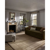 The Barrow Collection by Jeremiah Brent x Loloi is a hand-tufted area rug with a bold linear design inspired by modern art and classical architecture. The rugs pile is a blend of wool and jute for a stable, substantial feel that can ground living rooms, dining rooms, bedrooms, and more. Amethyst Home provides interior design, new home construction design consulting, vintage area rugs, and lighting in the Kansas City metro area.