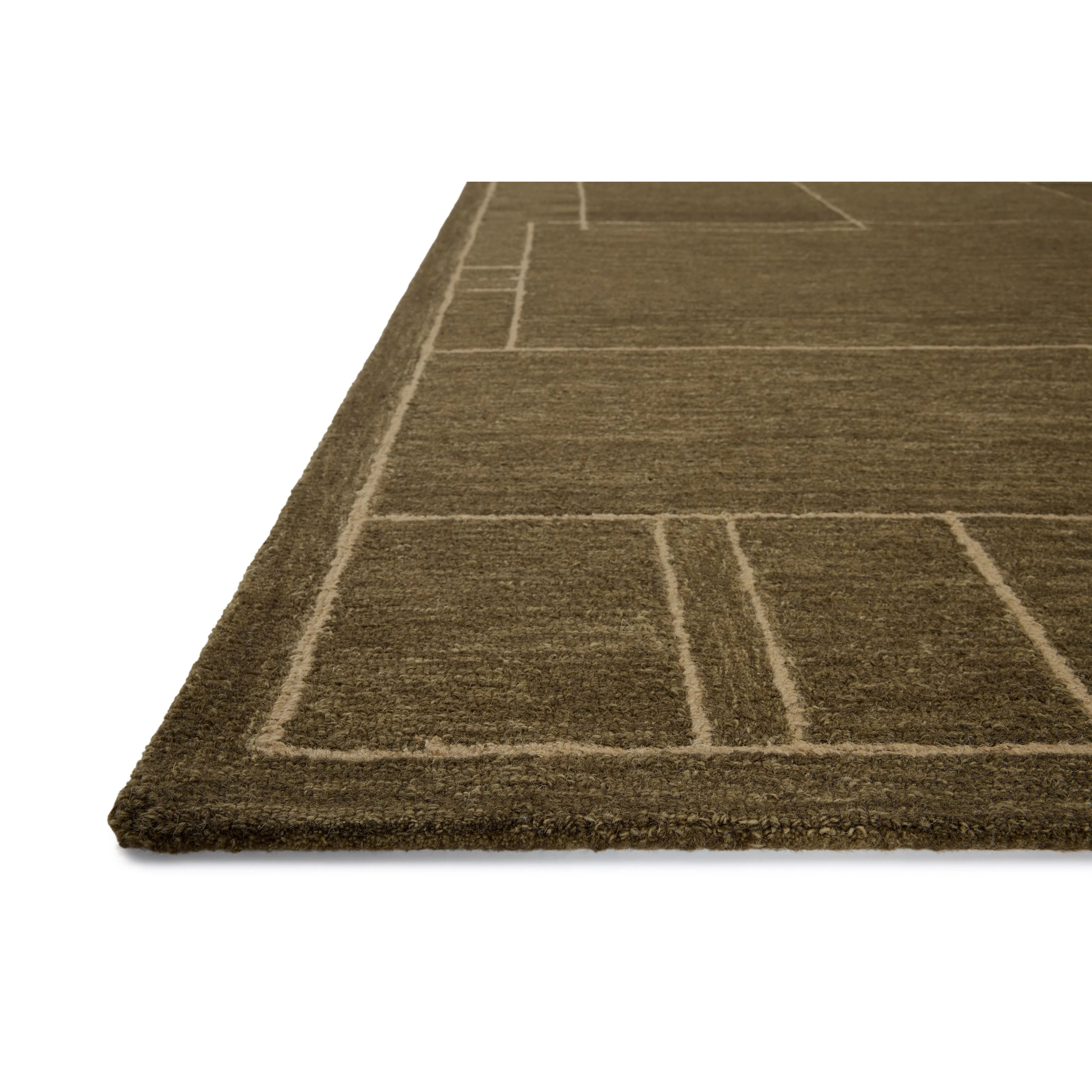 The Barrow Collection by Jeremiah Brent x Loloi is a hand-tufted area rug with a bold linear design inspired by modern art and classical architecture. The rug’s pile is a blend of wool and jute for a stable, substantial feel that can ground living rooms, dining rooms, bedrooms, and more. Amethyst Home provides interior design, new home construction design consulting, vintage area rugs, and lighting in the Dallas metro area.