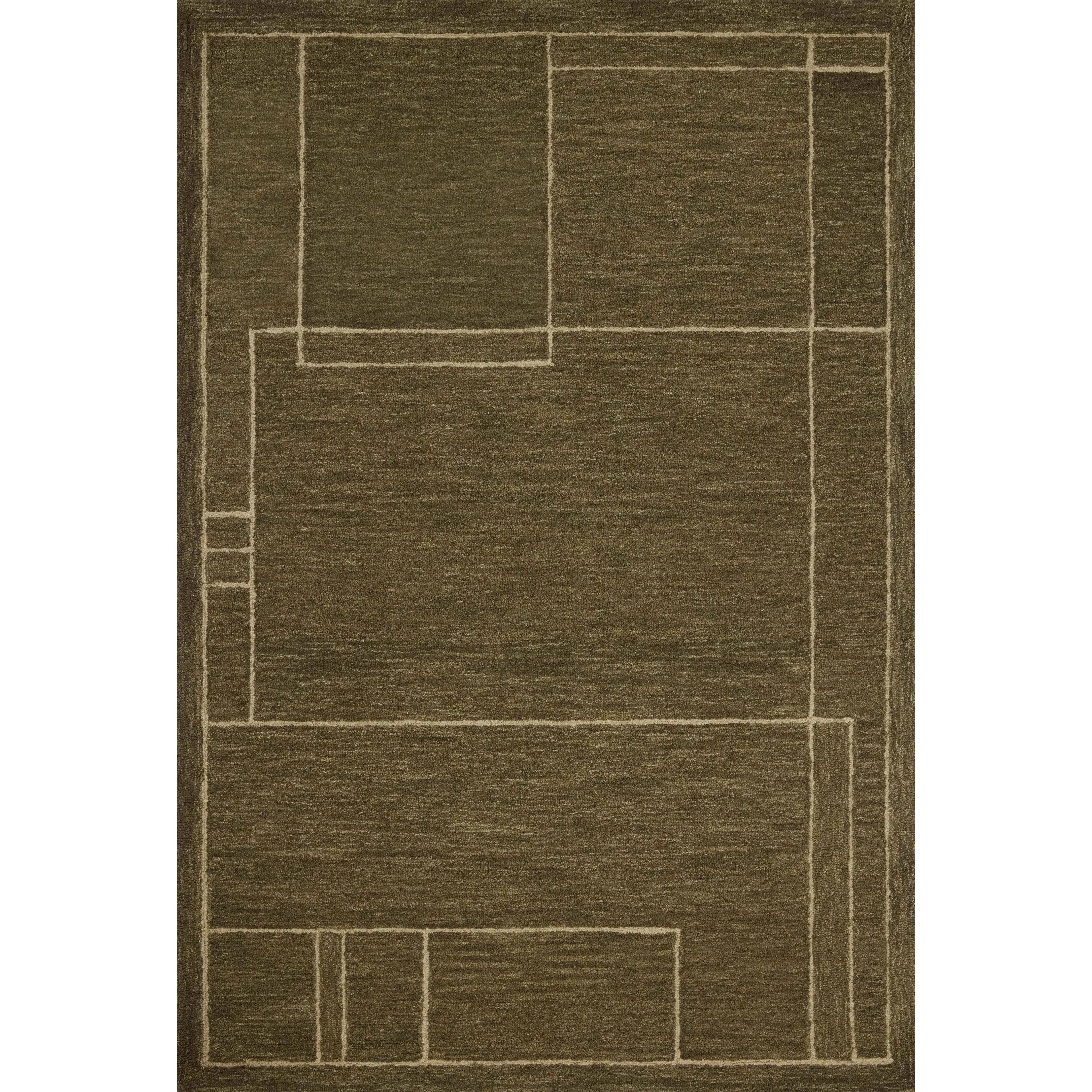 The Barrow Collection by Jeremiah Brent x Loloi is a hand-tufted area rug with a bold linear design inspired by modern art and classical architecture. The rug’s pile is a blend of wool and jute for a stable, substantial feel that can ground living rooms, dining rooms, bedrooms, and more. Amethyst Home provides interior design, new home construction design consulting, vintage area rugs, and lighting in the Houston metro area.