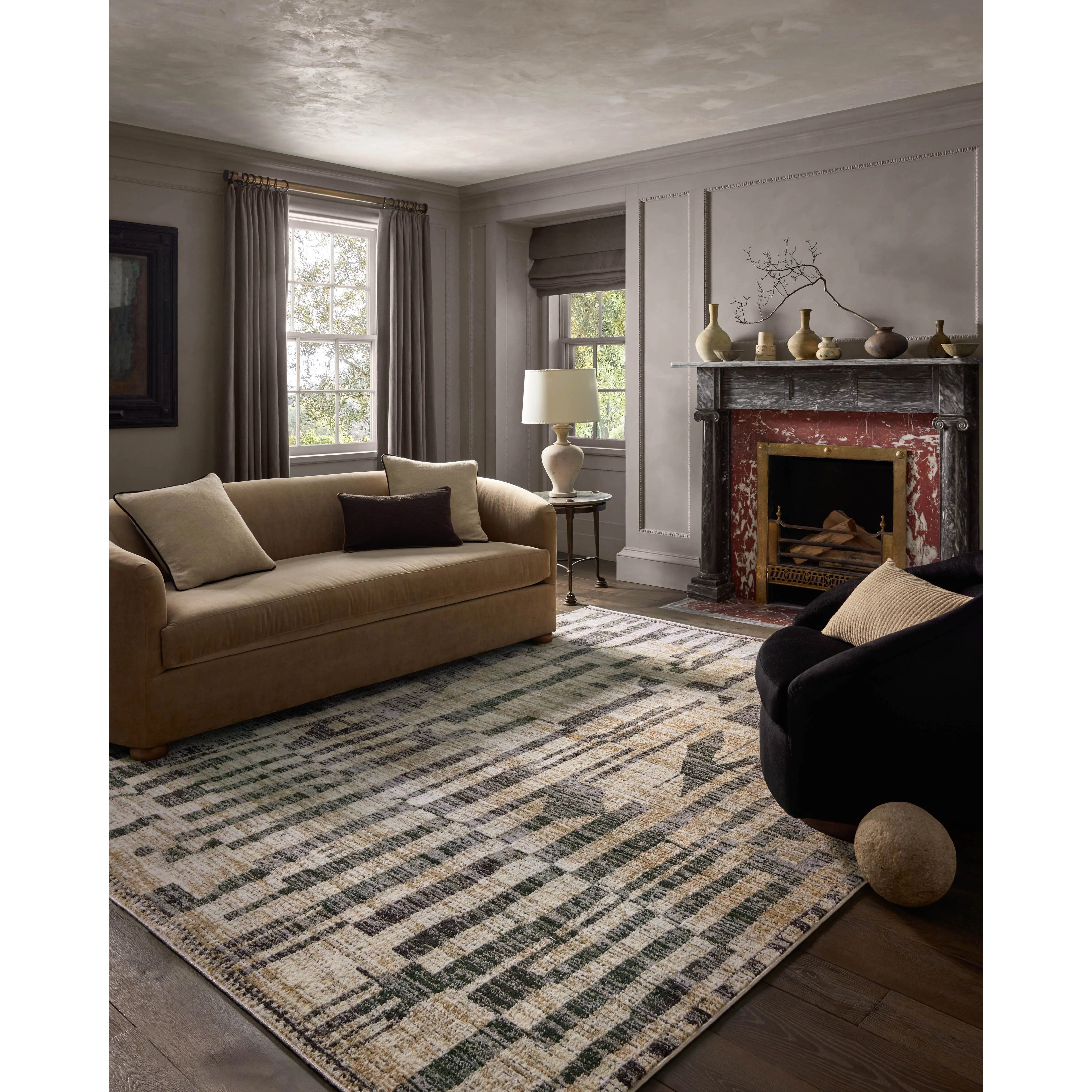 The Bleecker Collection by Jeremiah Brent x Loloi is a soft, power-loomed rug in warm colorways that change in different lighting. With high-contrast linear patterns and careful distressing, Bleecker represents Jeremiah love of modern design. Amethyst Home provides interior design, new home construction design consulting, vintage area rugs, and lighting in the Monterey metro area.