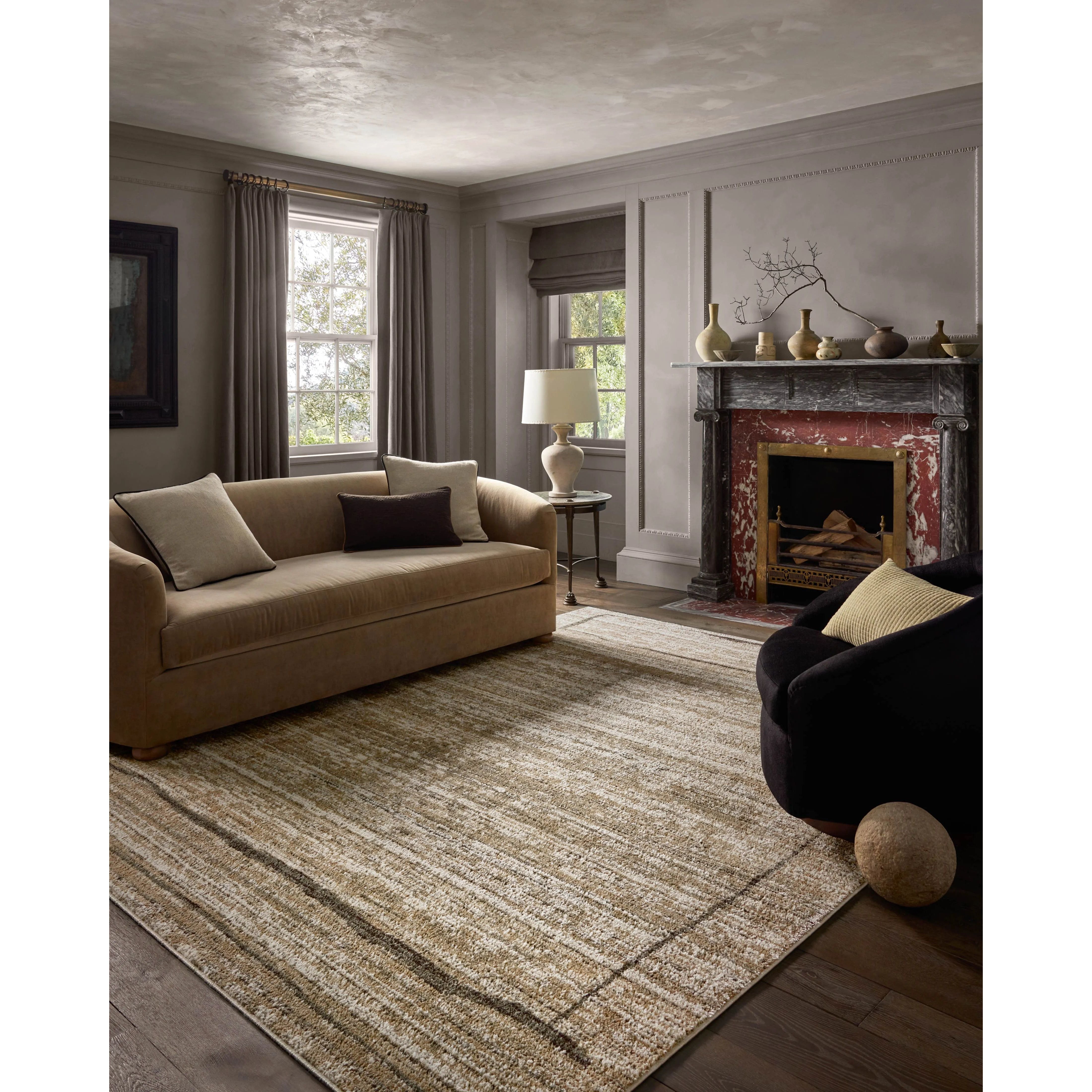 The Bleecker Collection by Jeremiah Brent x Loloi is a soft, power-loomed rug in warm colorways that change in different lighting. With high-contrast linear patterns and careful distressing, Bleecker represents Jeremiah love of modern design. Amethyst Home provides interior design, new home construction design consulting, vintage area rugs, and lighting in the Houston metro area.