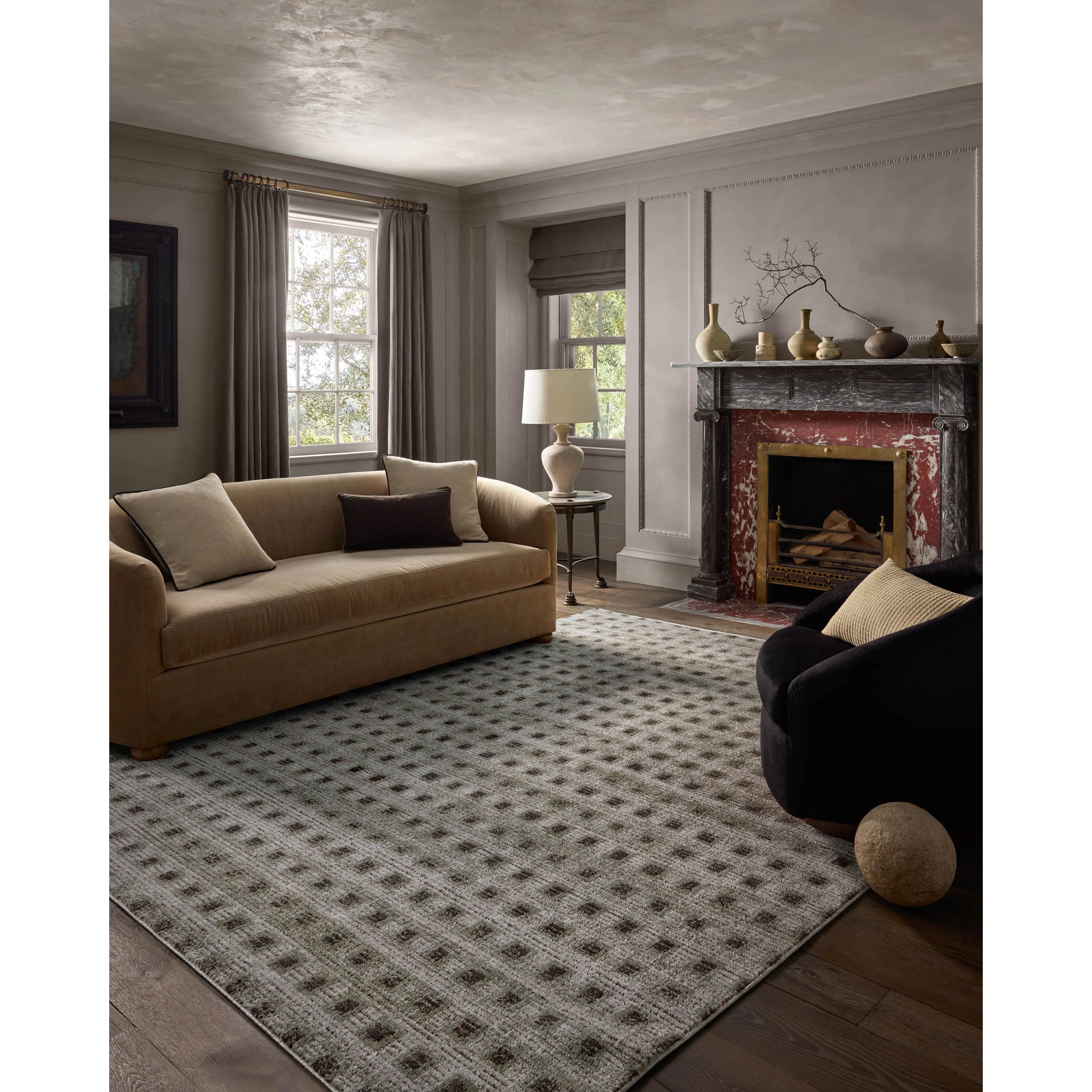 The Bleecker Collection by Jeremiah Brent x Loloi is a soft, power-loomed rug in warm colorways that change in different lighting. With high-contrast linear patterns and careful distressing, Bleecker represents Jeremiah love of modern design. Amethyst Home provides interior design, new home construction design consulting, vintage area rugs, and lighting in the Charlotte metro area.