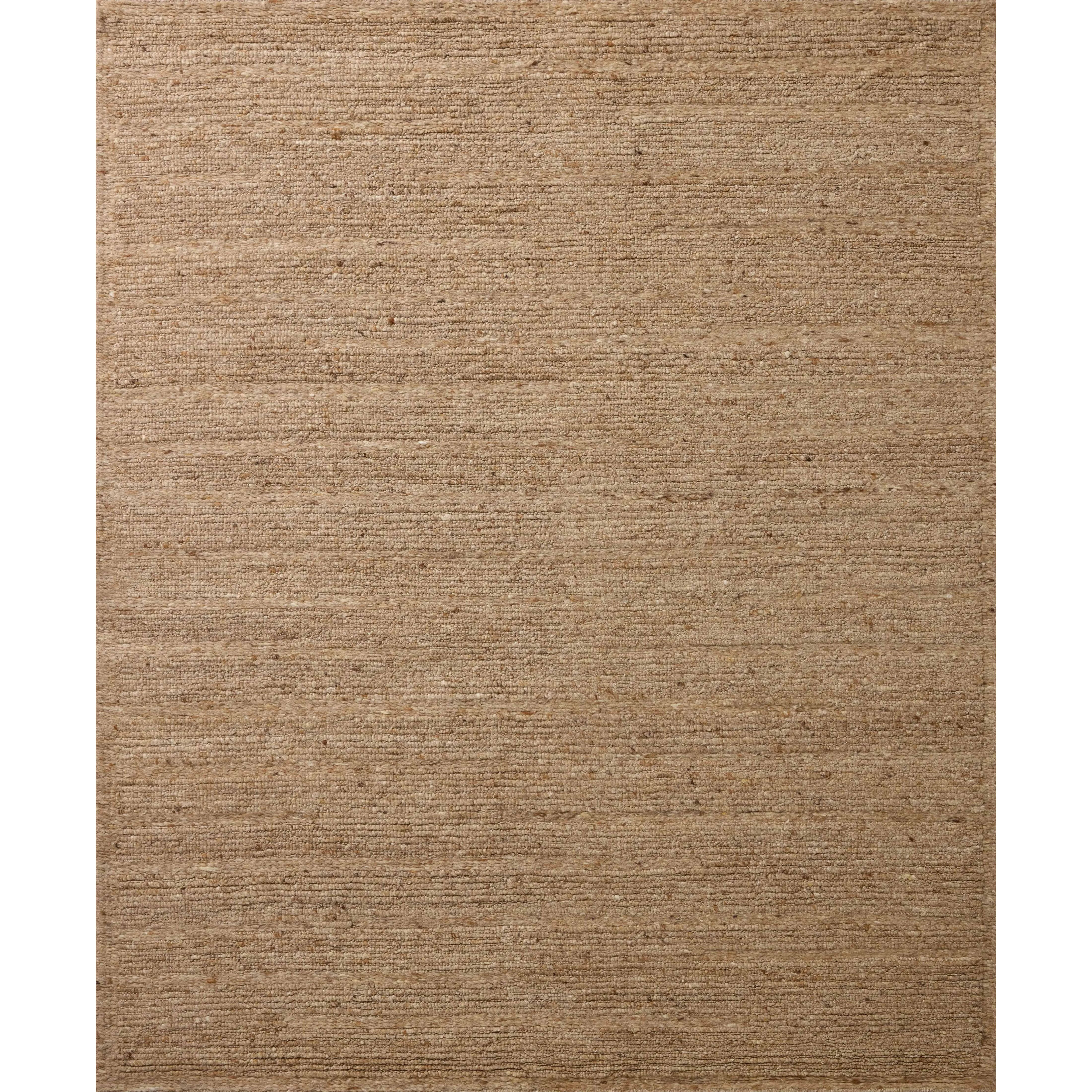 The Lennox Collection by Leanne Ford x Loloi is a statement area rug made with natural undyed wool that reveals subtle color differentiation in creamy neutral tones. The rug is hand-woven with a labor-intensive soumak weave, alternating rows of thick and thin looped yarns for an organic, inviting texture. Amethyst Home provides interior design, new home construction design consulting, vintage area rugs, and lighting in the Miami metro area.