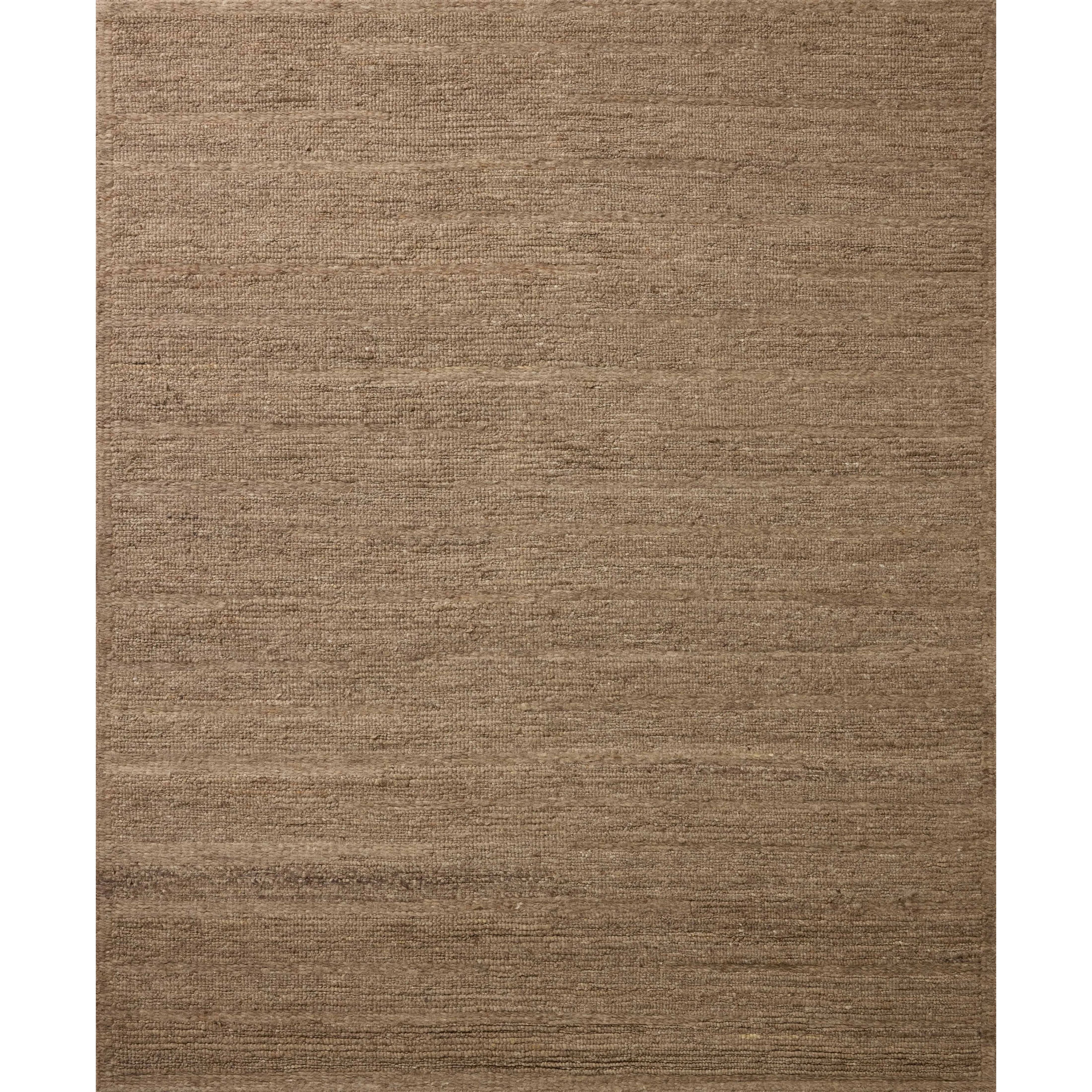 The Lennox Collection by Leanne Ford x Loloi is a statement area rug made with natural undyed wool that reveals subtle color differentiation in creamy neutral tones. The rug is hand-woven with a labor-intensive soumak weave, alternating rows of thick and thin looped yarns for an organic, inviting texture. Amethyst Home provides interior design, new home construction design consulting, vintage area rugs, and lighting in the Kansas City metro area.