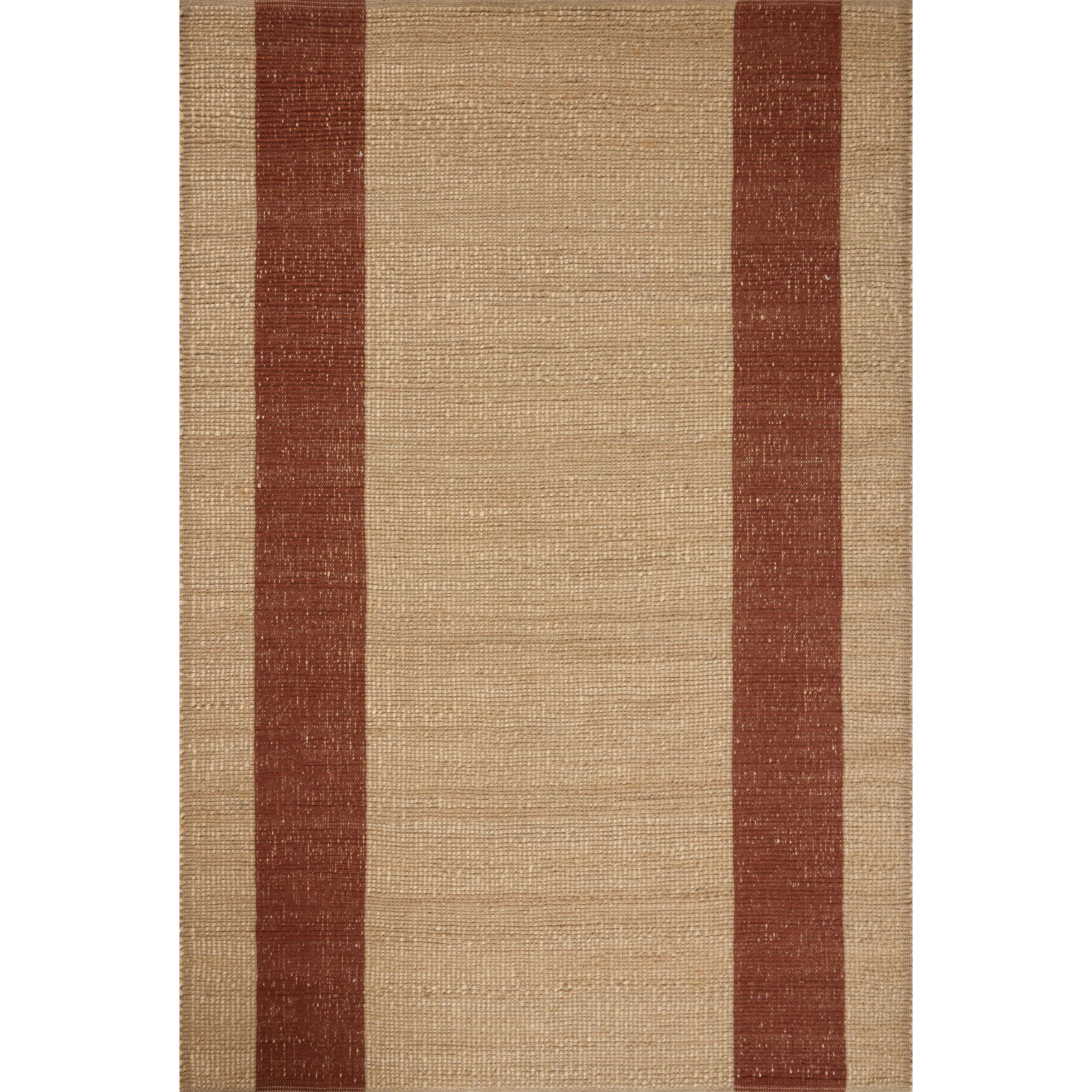 The Weatherstaff Collection is a vertically striped jute area rug with an organic look and feel, designed by Leanne Ford x Loloi. The earth-toned area rug features flatwoven jute that creates a ribbed texture horizontally, with stripes that are vertical—a playful combination. Amethyst Home provides interior design, new home construction design consulting, vintage area rugs, and lighting in the Houston metro area.