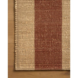The Weatherstaff Collection is a vertically striped jute area rug with an organic look and feel, designed by Leanne Ford x Loloi. The earth-toned area rug features flatwoven jute that creates a ribbed texture horizontally, with stripes that are vertical—a playful combination. Amethyst Home provides interior design, new home construction design consulting, vintage area rugs, and lighting in the San Diego metro area.