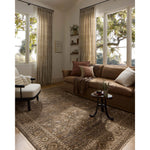 Featuring Haywood Charcoal Rug by Loloi at Amethyst Home. The Haywood Collection is an easy-to-clean, earth-toned area rug with a subtly distressed traditional design. Haywood is power-loomed of polyester in Turkey, a durable area rug for a living room, bedroom, dining room, or other high-traffic spaces.  Power Loomed  HYD-02 Loloi Ii x Loloi Charcoal. Amethyst Home provides interior design, new home construction design consulting, vintage area rugs, and lighting in the Omaha metro area.