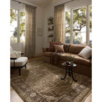 Featuring Haywood Charcoal Rug by Loloi at Amethyst Home. The Haywood Collection is an easy-to-clean, earth-toned area rug with a subtly distressed traditional design. Haywood is power-loomed of polyester in Turkey, a durable area rug for a living room, bedroom, dining room, or other high-traffic spaces.  Power Loomed  HYD-03 Loloi Ii x Loloi Charcoal. Amethyst Home provides interior design, new home construction design consulting, vintage area rugs, and lighting in the Portland metro area.