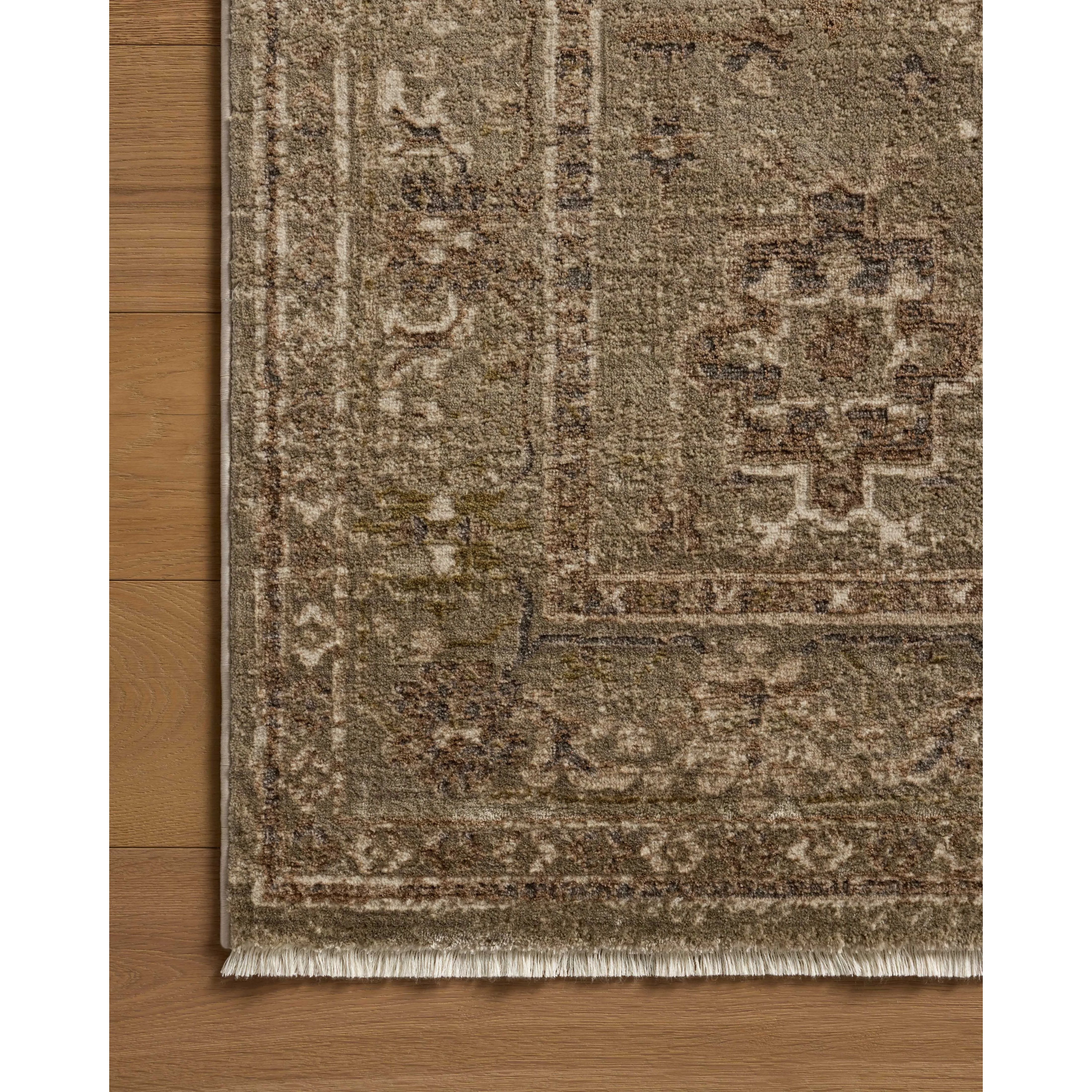 The Haywood Collection is an easy-to-clean, earth-toned area rug with a subtly distressed traditional design. Haywood is power-loomed of polyester in Turkey, a durable area rug for a living room, bedroom, dining room, or other high-traffic spaces. Amethyst Home provides interior design, new home construction design consulting, vintage area rugs, and lighting in the Dallas metro area.