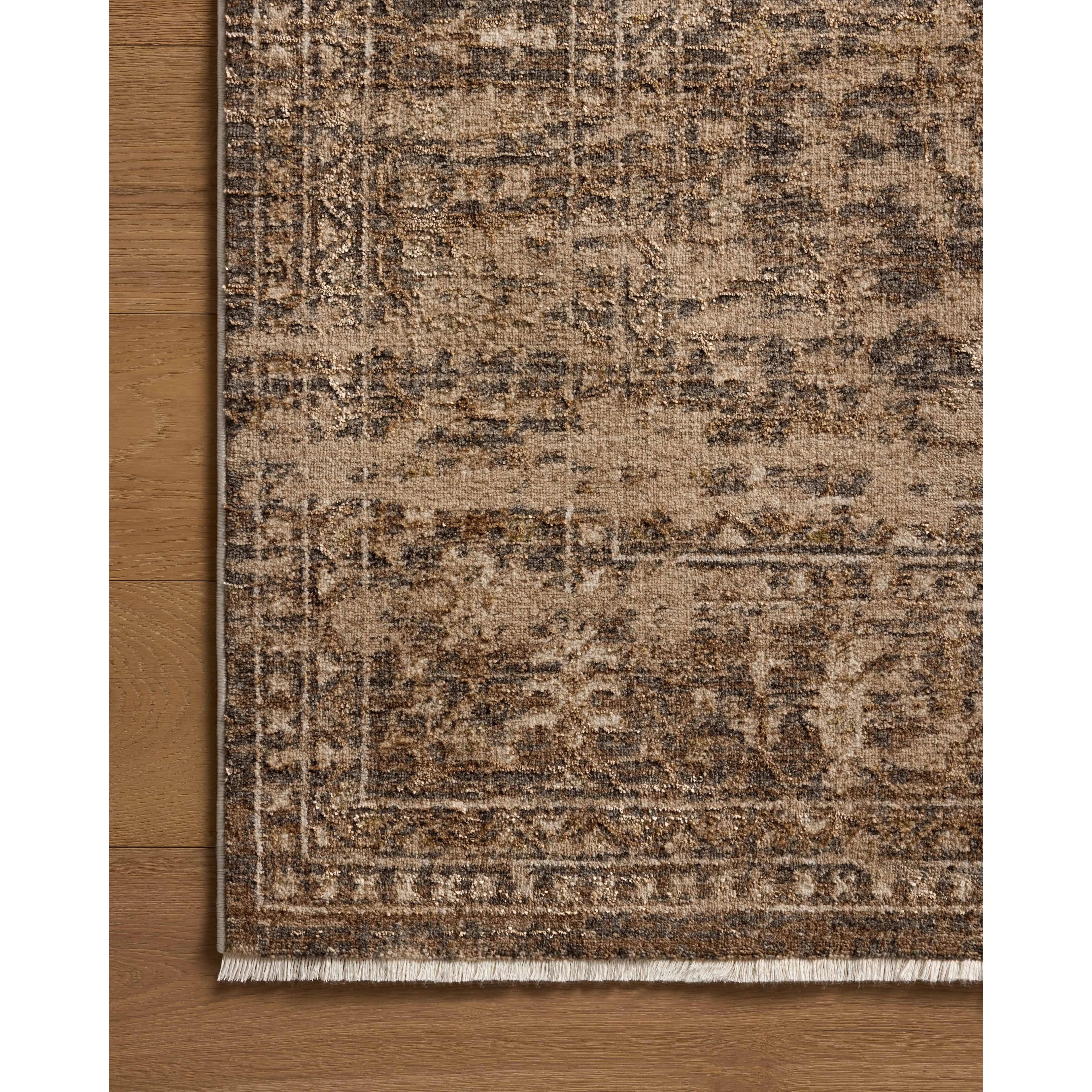 The Haywood Collection is an easy-to-clean, earth-toned area rug with a subtly distressed traditional design. Haywood is power-loomed of polyester in Turkey, a durable area rug for a living room, bedroom, dining room, or other high-traffic spaces. Amethyst Home provides interior design, new home construction design consulting, vintage area rugs, and lighting in the Boston metro area.